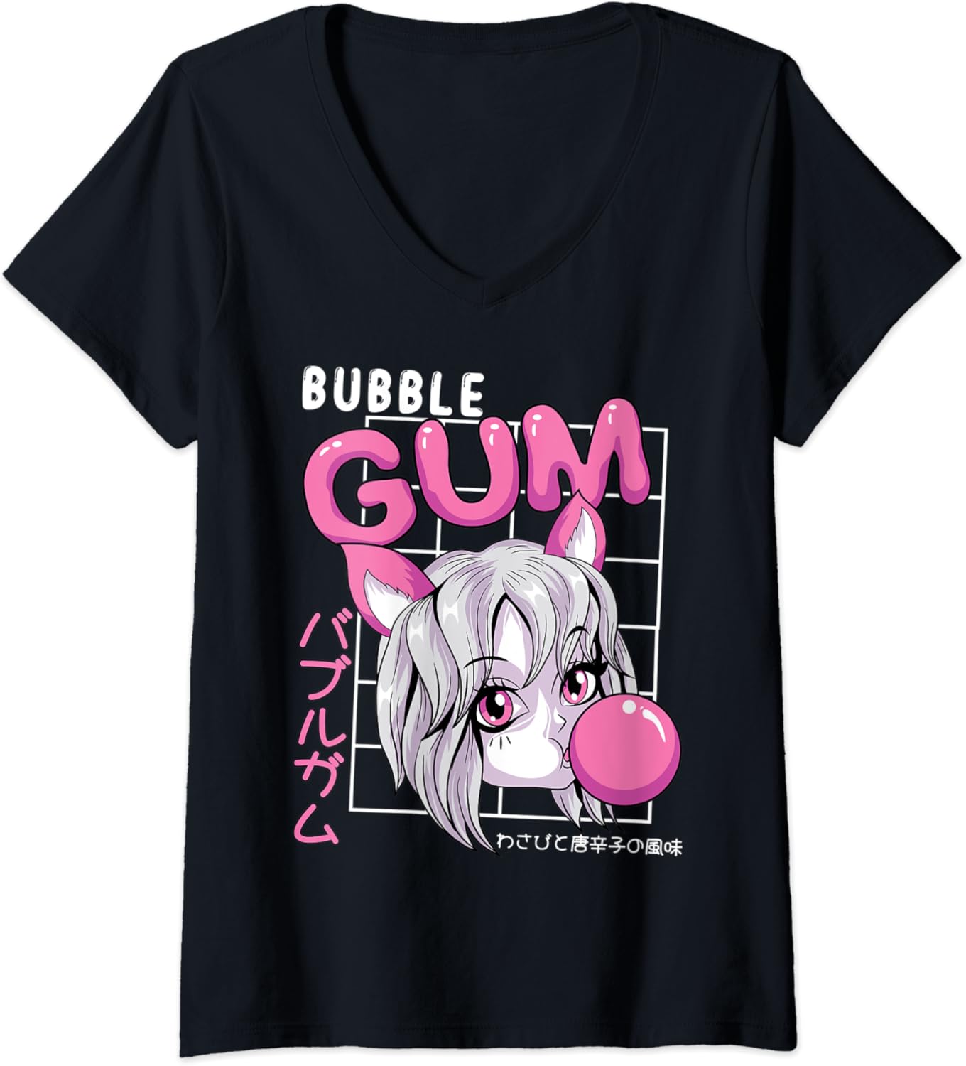 Comment Enlever Chewing Gum Sur Tee Shirt Femme Anime Girl japonaise Bubble Gum Pastel Goth Candy Aesthetic T